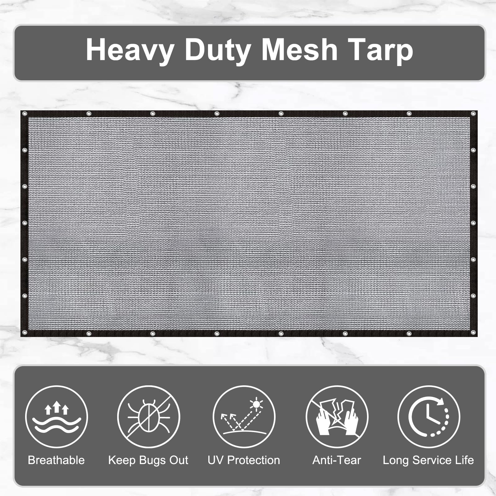 LOVE STORY mesh screen for patio view while keeping bugs out