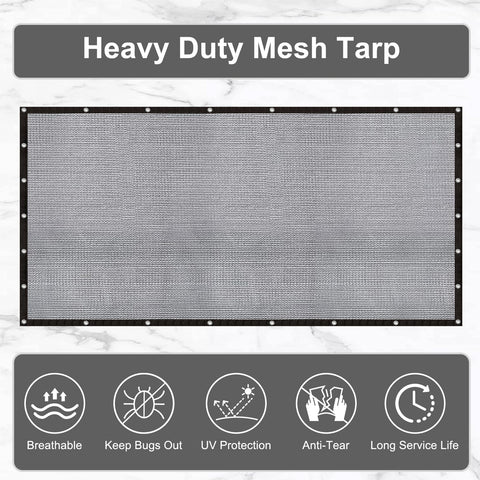 LOVE STORY mesh screen for patio view while keeping bugs out
