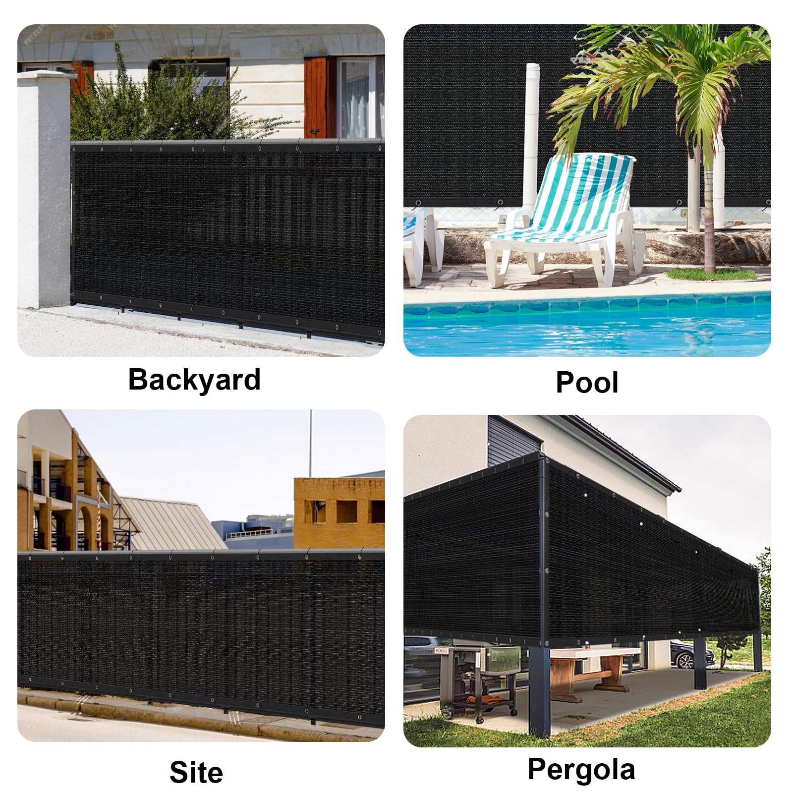 Love Story multi-use fence screen suitable for patios and gardens.