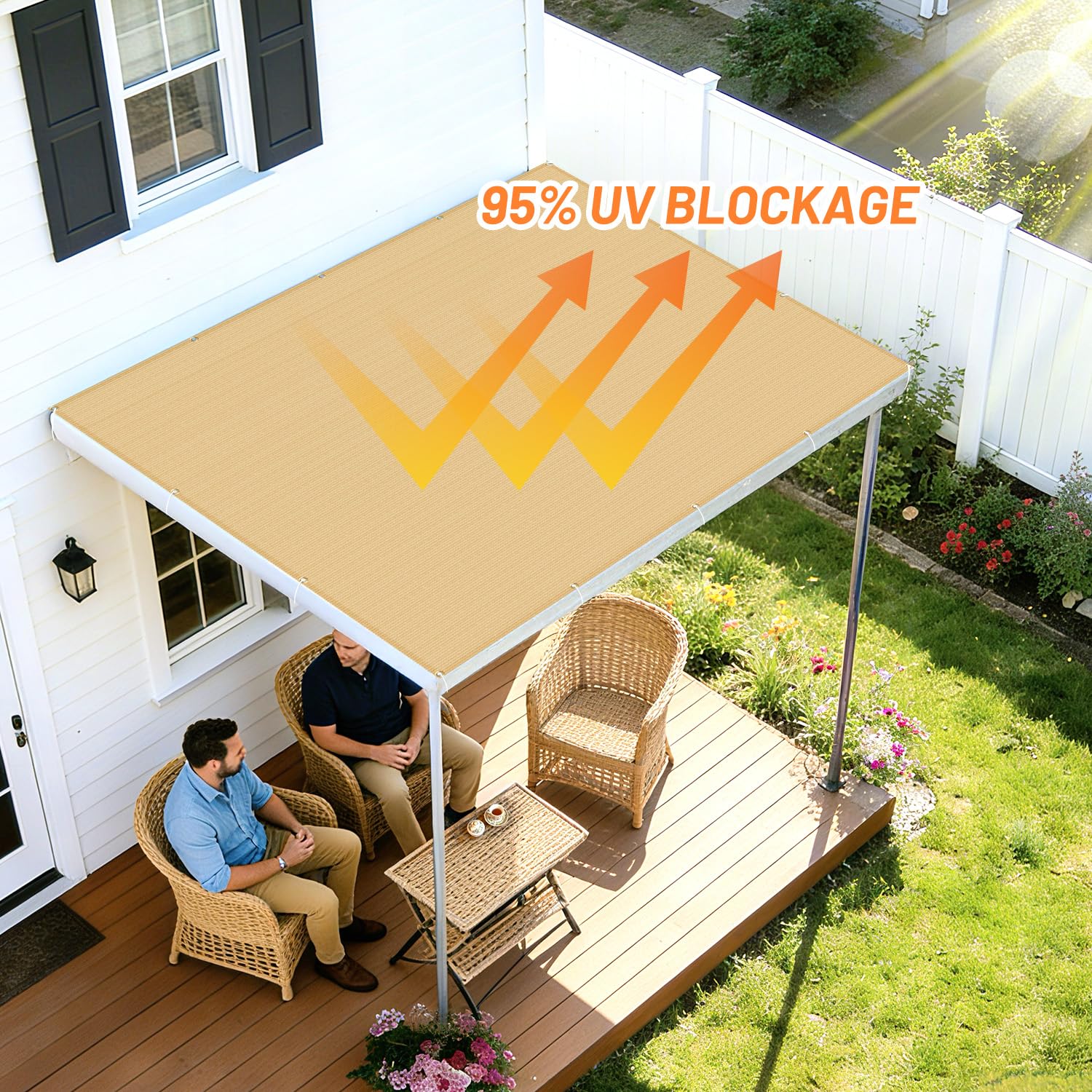Custom sizes and colors available to match your outdoor style with LOVE STORY.