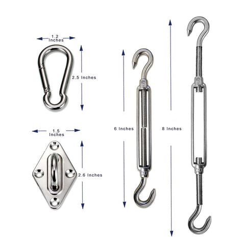 LOVE STORY turnbuckle 6 inch adjustable for precise tensioning during installation
