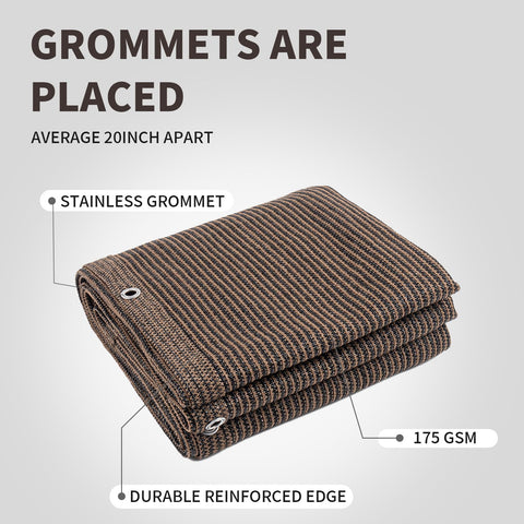 LOVE STORY weather-resistant privacy screen in brown withstands all seasons