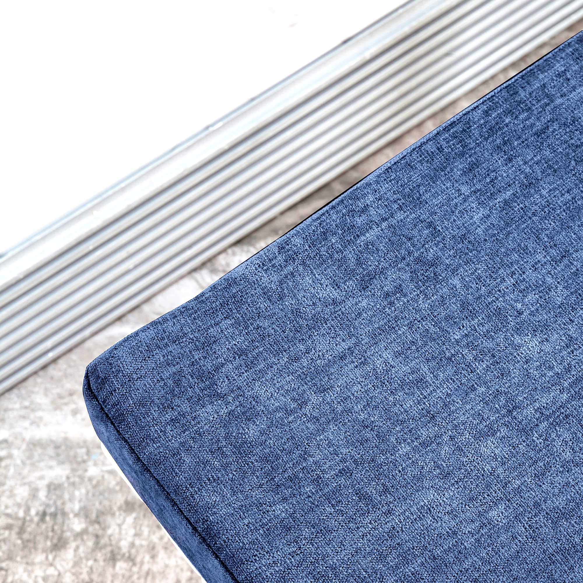 Loveboat bench cushion with high-density foam for lasting comfort