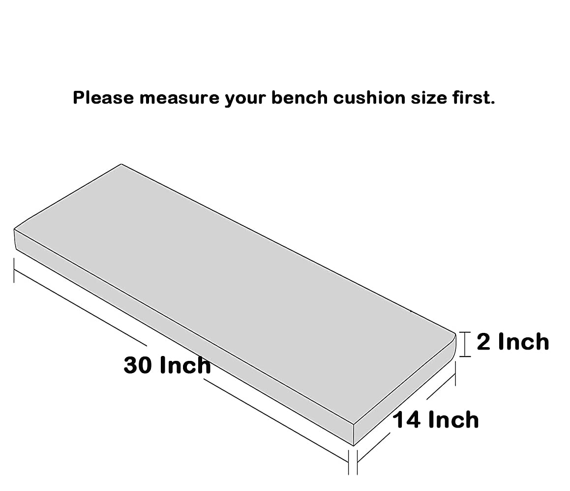 Loveboat bench cushion milky white back view with non-slip backing