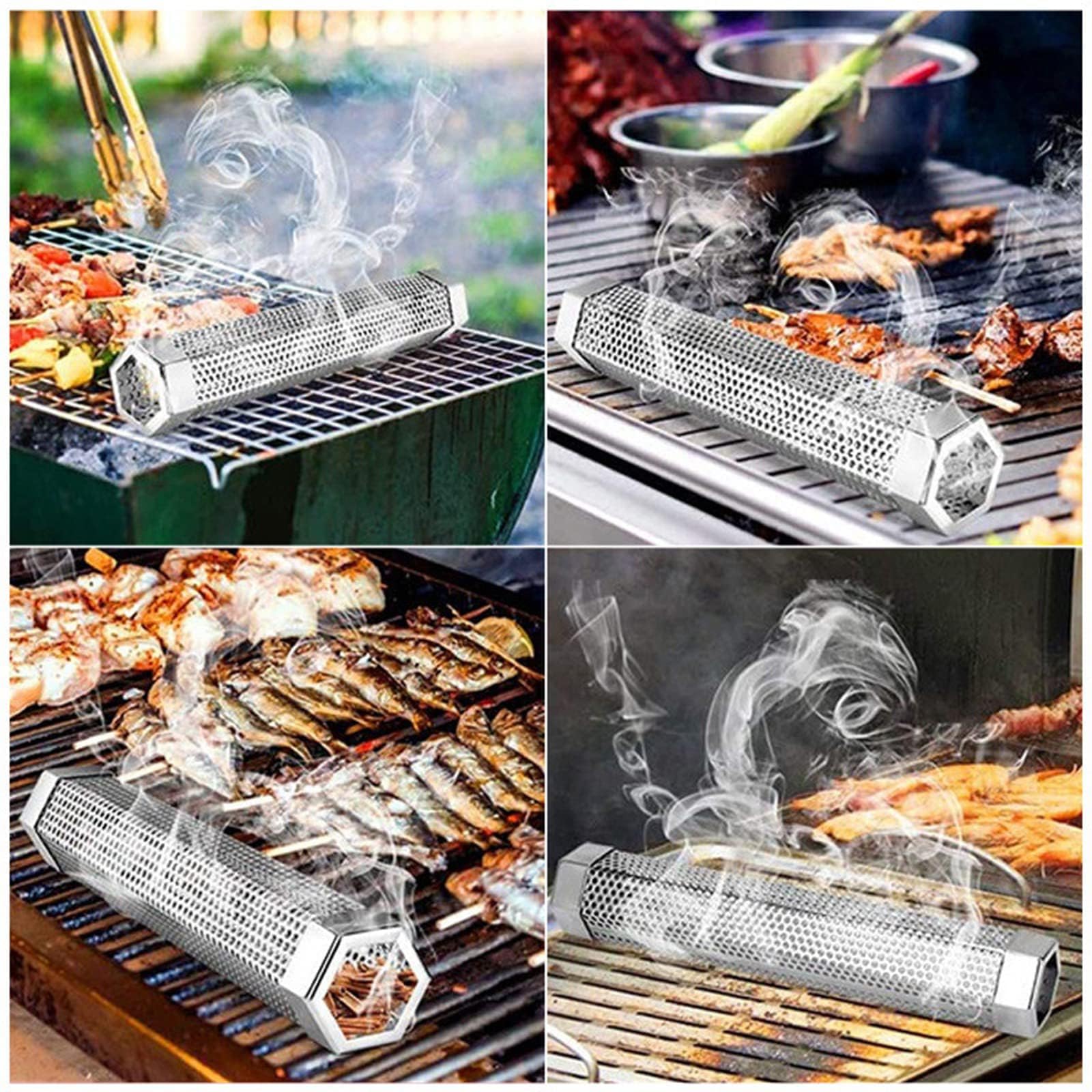 LOVEERCT Smoke Tube compatible with gas electric and charcoal grills