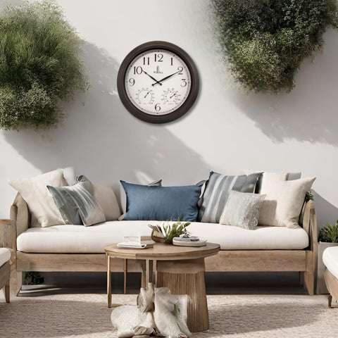Lovely Home Essentials large analog dial offers easy visibility from across the yard