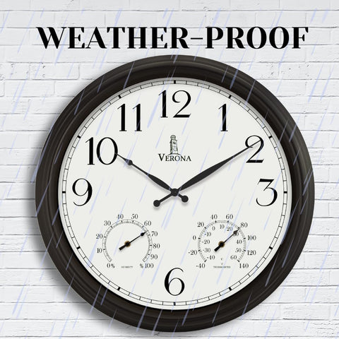 Lovely Home Essentials outdoor clock hanging anywhere courtyard or garden.