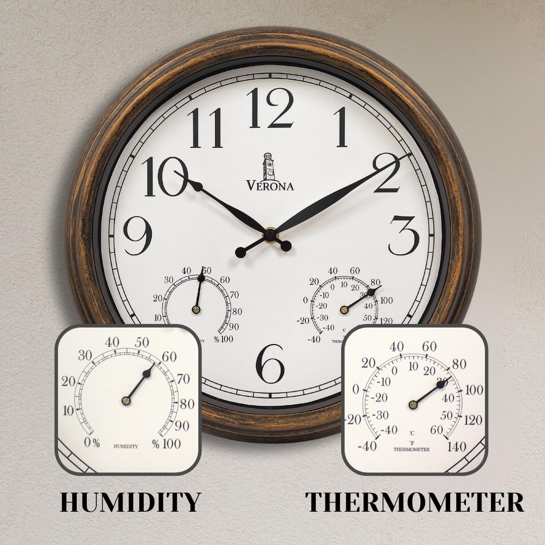 Lovely Home Essentials hygrometer display helps monitor humidity levels around your garden.