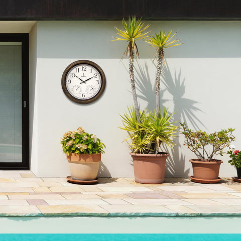 Lovely Home Essentials poolside-ready clock with waterproof design for outdoor spaces
