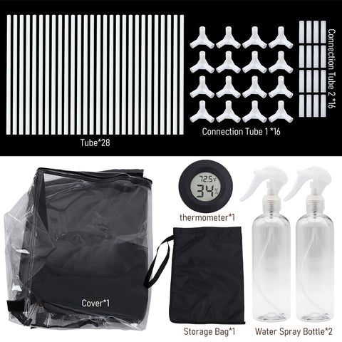 Lovely Ran two 300 ml water bottles included for quick setup and hydration during cultivation.