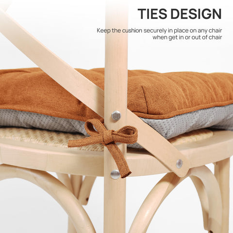 Love's cabin outdoor patio cushions on terracotta chair with non-slip bottom.
