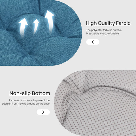 Non-slip bottom keeps cushions in place on hard floors.