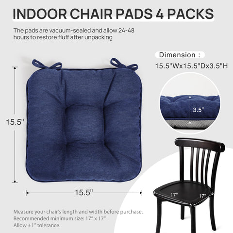 Love's cabin memory foam cushions on a dining chair, enhancing comfort during meals.