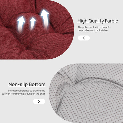 Love's cabin memory foam pad ideal for patio and outdoor dining.