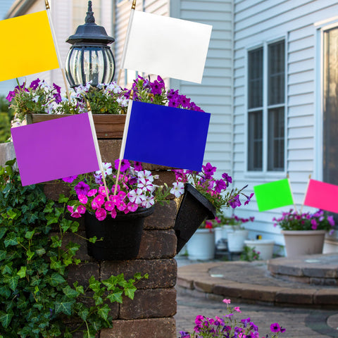LoveVC polyester flags withstand washing for durable decor and crafts