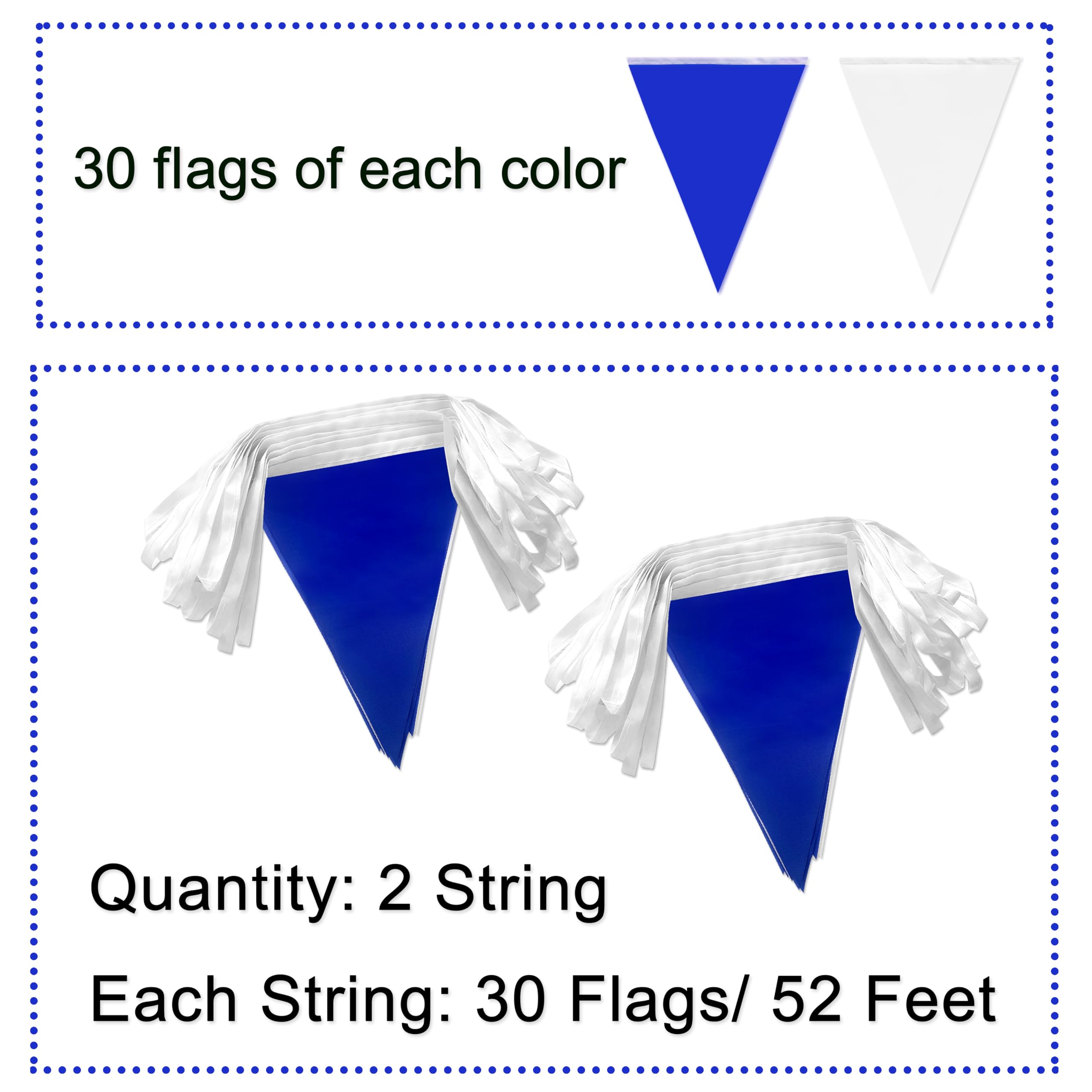 LoveVC pennant banner satin ropes detail for neat hanging