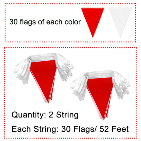 LoveVC pennant banner wide view suitable for grand openings and parties.