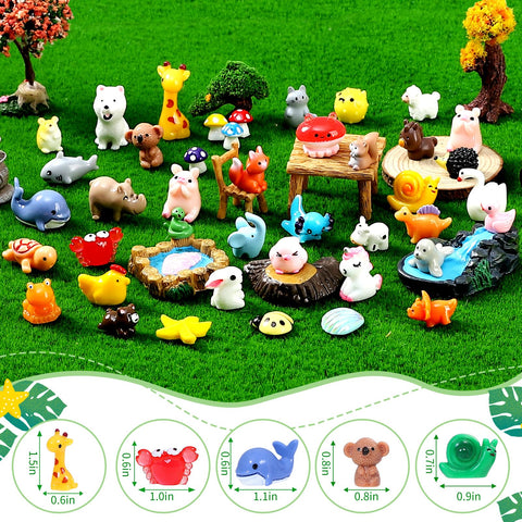 LOVEXIRAN rabbits mini resin figures ideal for fairy gardens and planter displays