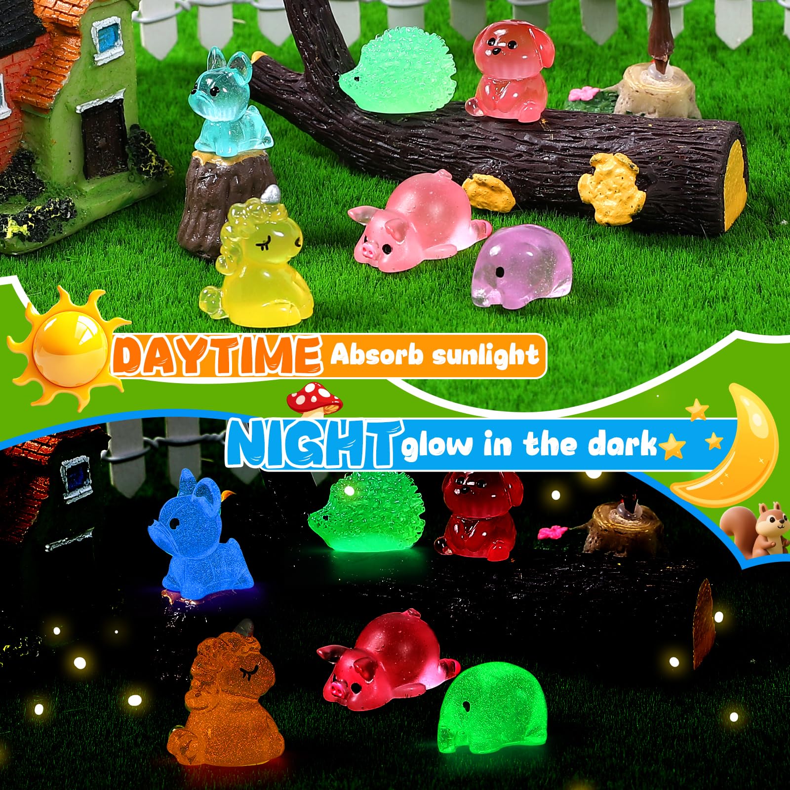 Waterproof resin figures resist rain for outdoor fairy gardens