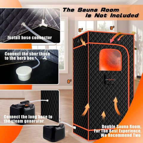 LovHomdecr 120-minute timer display to pace your sauna routine.