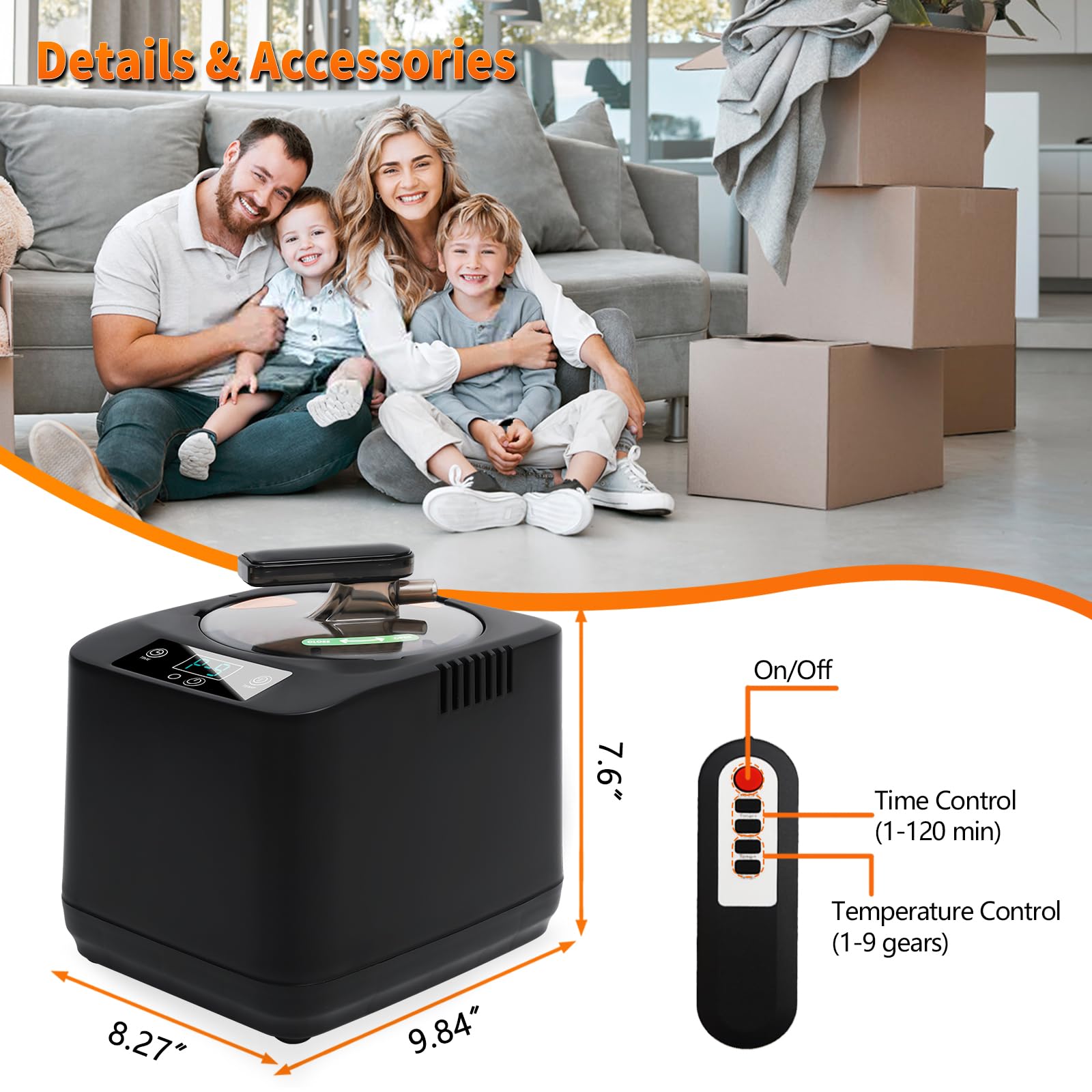 LovHomdecr 9-level temperature control for customizable saunas