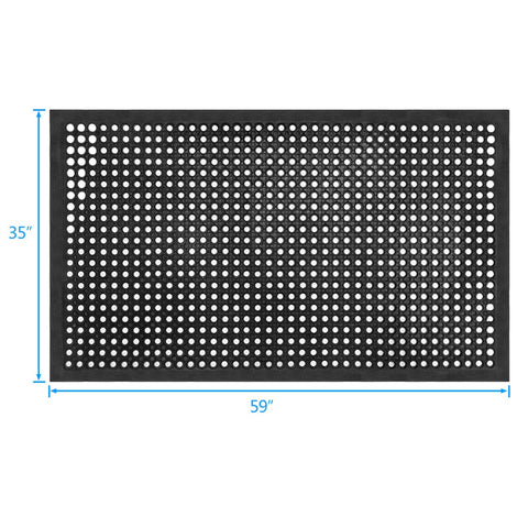 Lovinland drainage mat with durable rubber keeps moisture away for safer entryways.