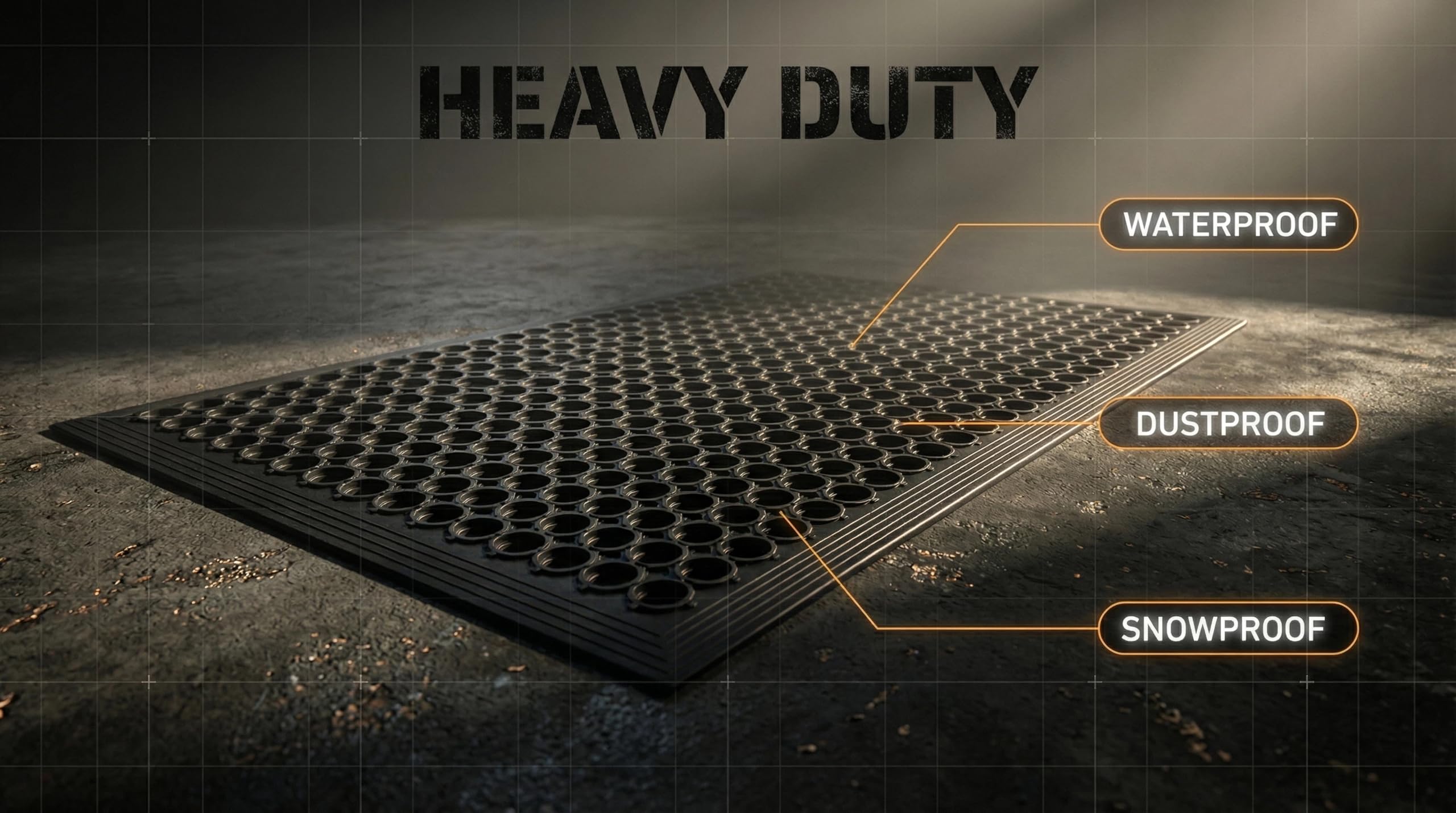 Lovinland indoor-outdoor mat cleans shoes by scraping debris as you enter.