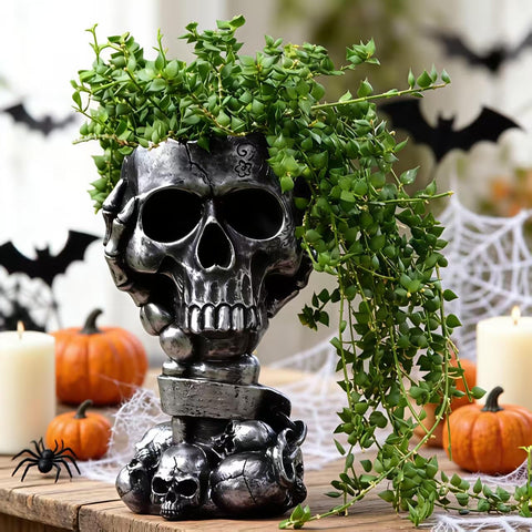 LovTocTic gothic-style planter complements Halloween or goth-themed rooms.