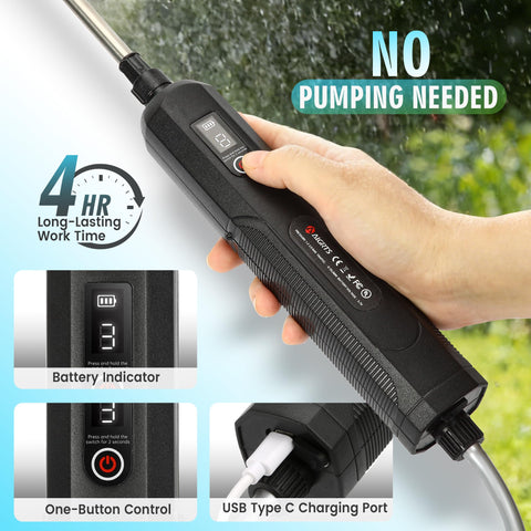 Lovydro 4-nozzle set offering mist and jet options for efficient coverage.