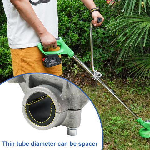LOVYNO weed eater handle adjustable angle supports a comfortable standing posture.