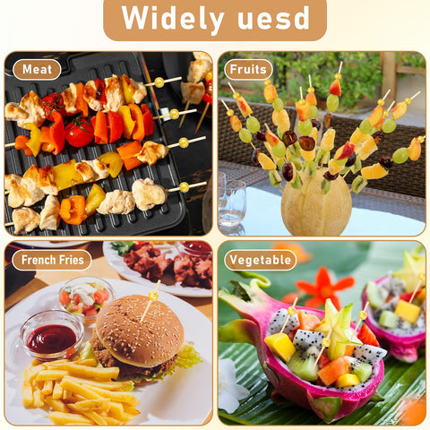 LOYIM durable bamboo skewers perfect for charcuterie boards and weddings.