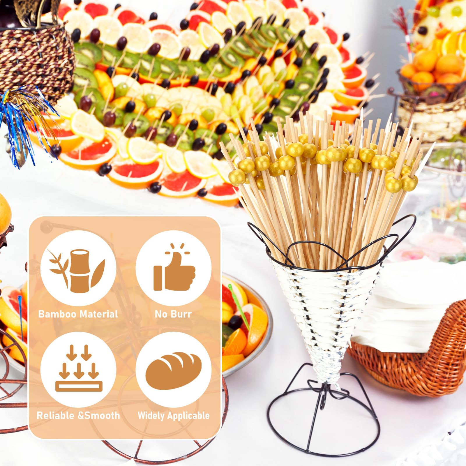 LOYIM gold pearl design adds sophistication to party hors d'oeuvres.