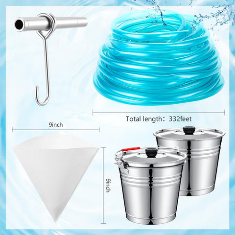 LOYIM maple sap tapping kit lids and hooks keeping sap tidy and debris-free.