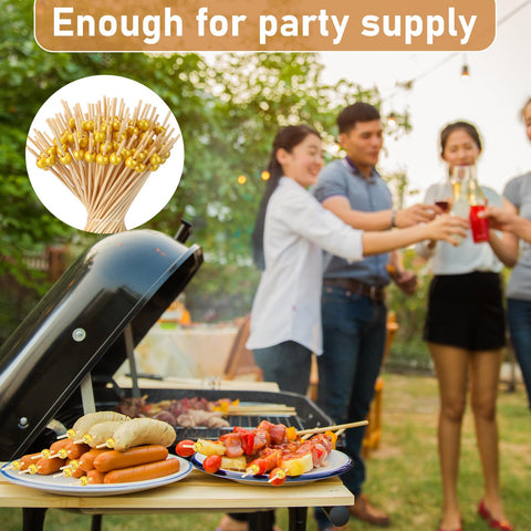 LOYIM sturdy skewers for heavy bites without bending during serving.
