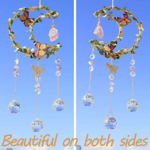 LPKADQA Suncatcher Rainbow Effect: sunlight through prisms creates dancing colors.