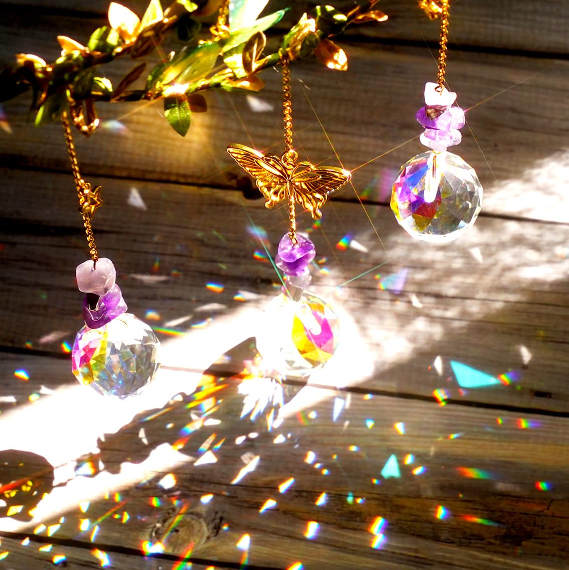 LPKADQA Suncatcher Window Hanging: hang near sunlight to brighten rooms with prisms.