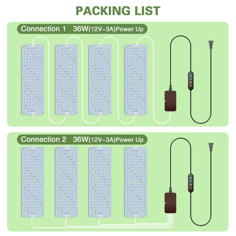 LPMZMBL aluminum heat dissipation keeps lights cooler near plants