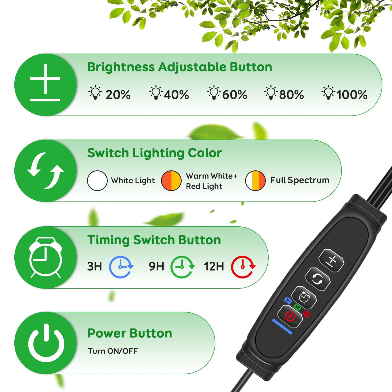 LPMZMBL auto timer modes maintain consistent daily light cycles