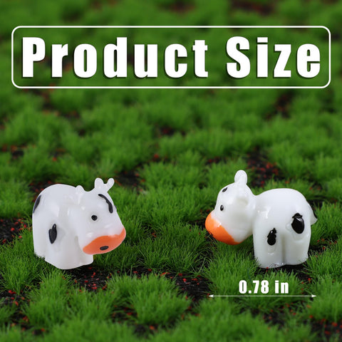 LPREUTWN resin cows set ideal for terrariums and succulent planters.