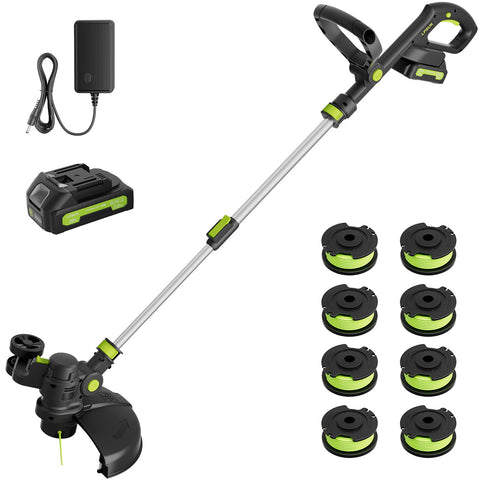LPSUK 20V cordless string trimmer in 3in1 design for trimming, edging, and mowing.