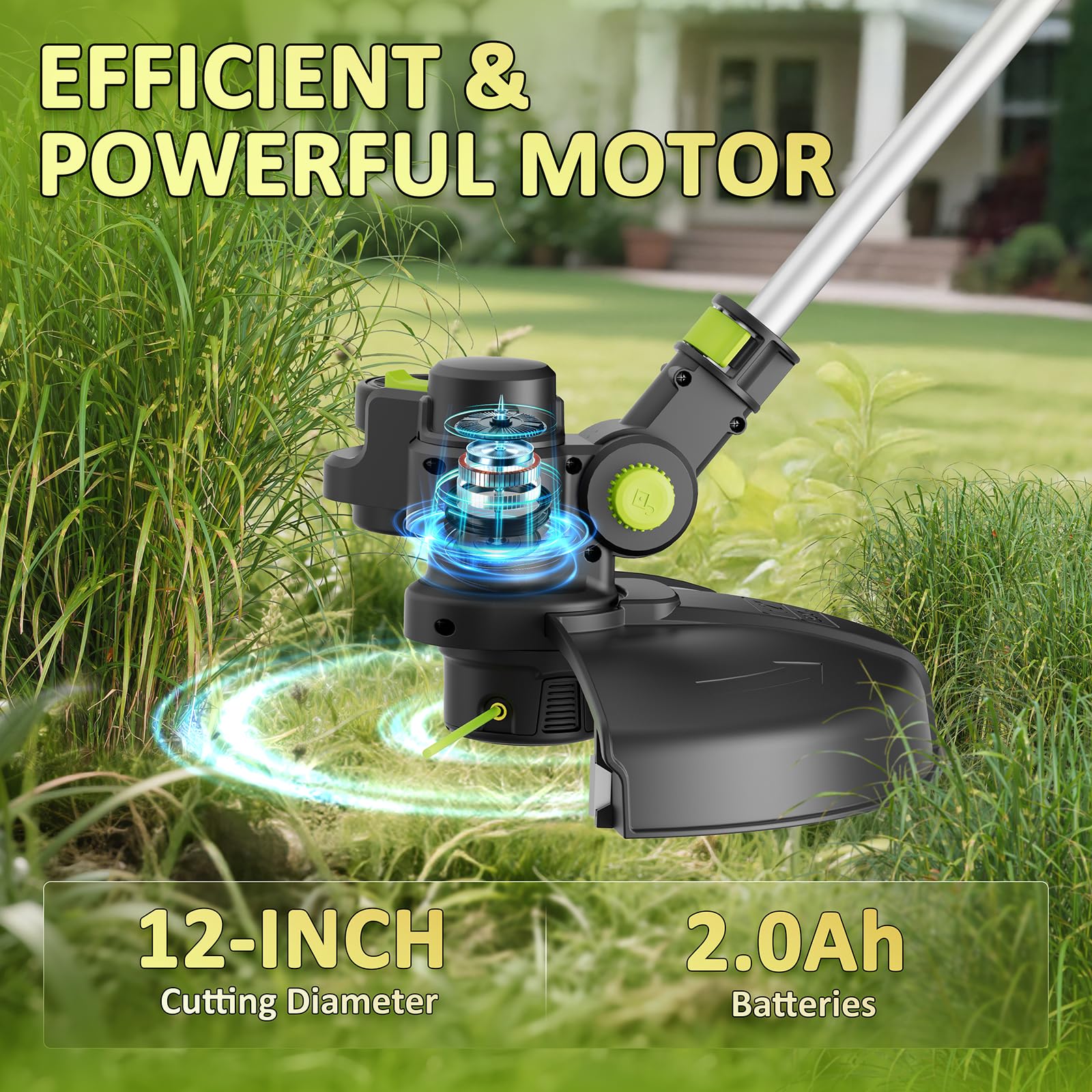 LPSUK 3-in-1 trimmer-edger-mower in one compact tool for yard care