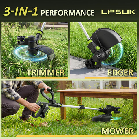 LPSUK telescopic shaft extended to fit user height for comfort