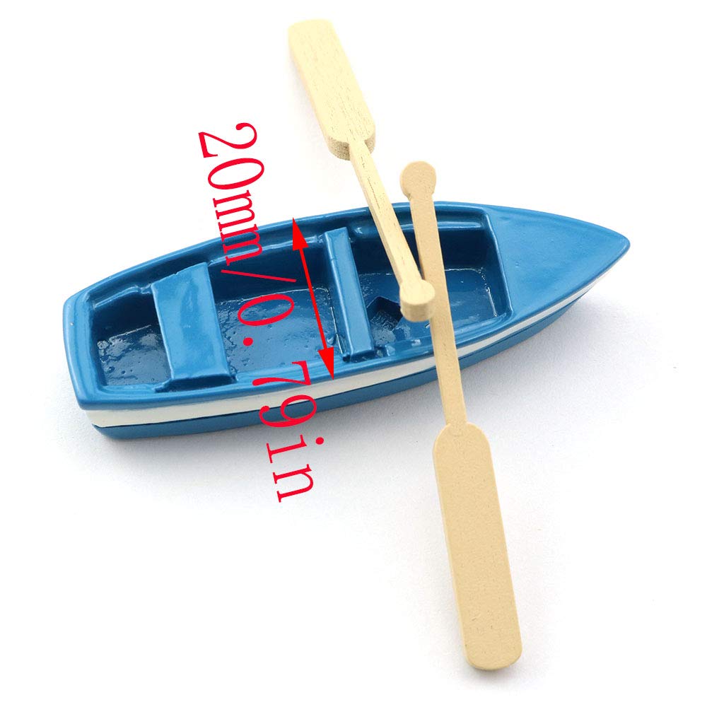 LQ Industrial beach-style miniature boat for scene decoration and crafts.