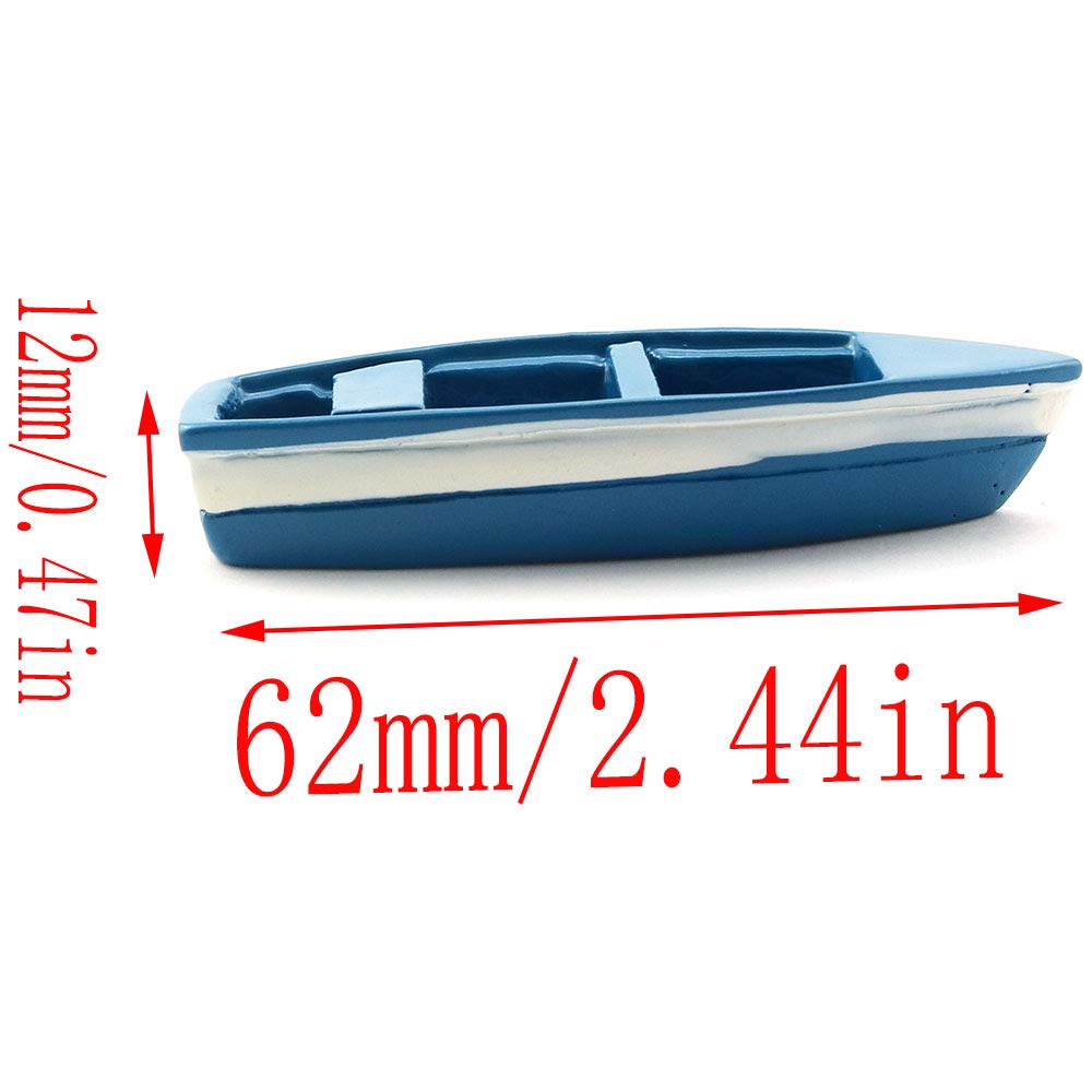 LQ Industrial tiny boat with oars adds charm to models and tabletop scenes.