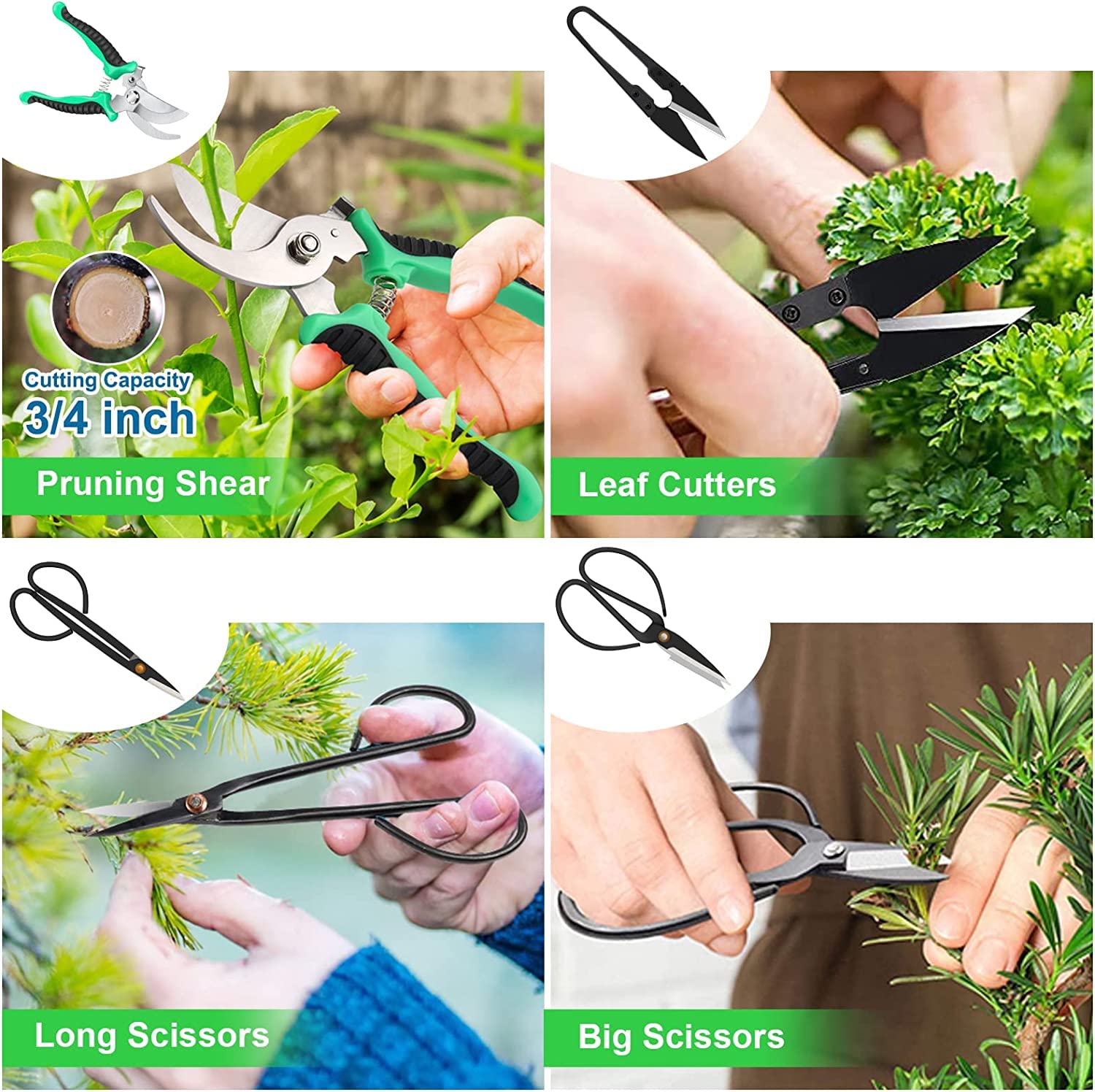 LQTTEK long-handle scissors reach tight branches with control.