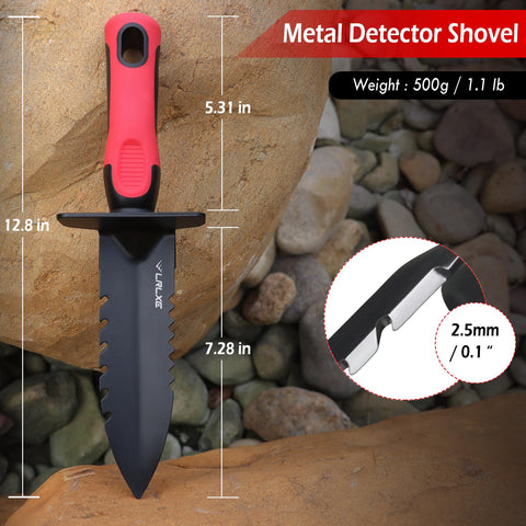 LRLXE metal detector shovel with nylon sheath for safe belt carry