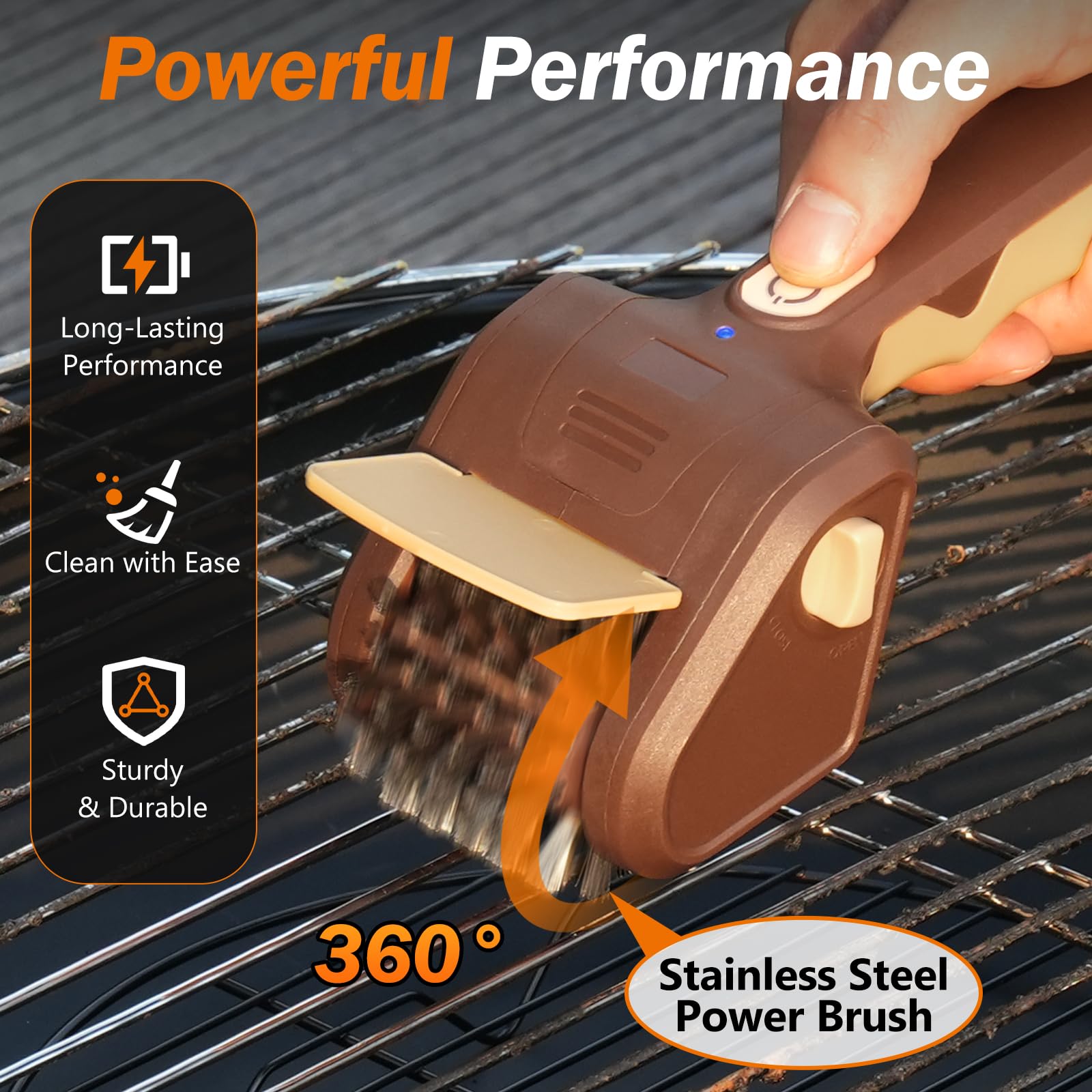 Lrly solid stainless roller cleans deeply without bristle shedding