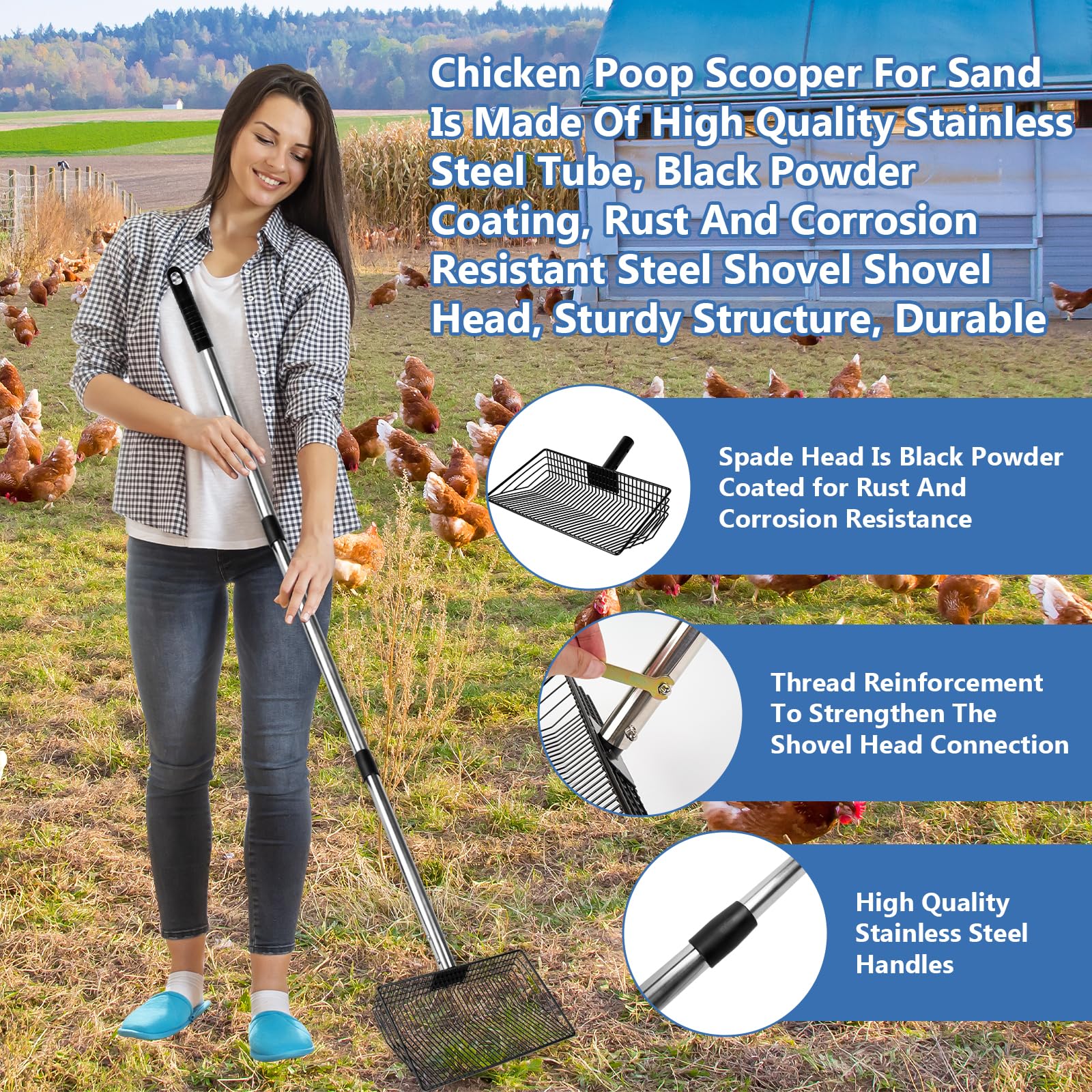 LrqzHsyl sturdy metal shovel head designed to reach tight corners