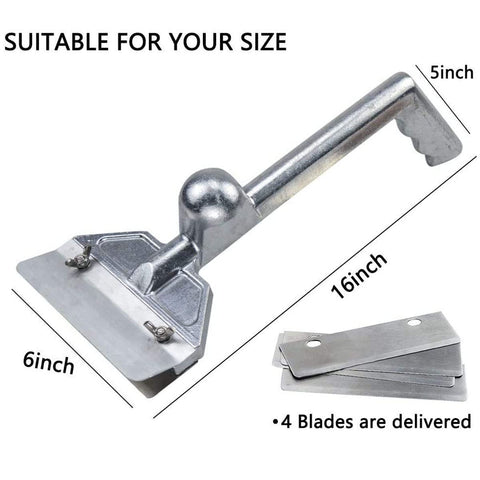 LRUI grill scraper with five blades for quick residue removal