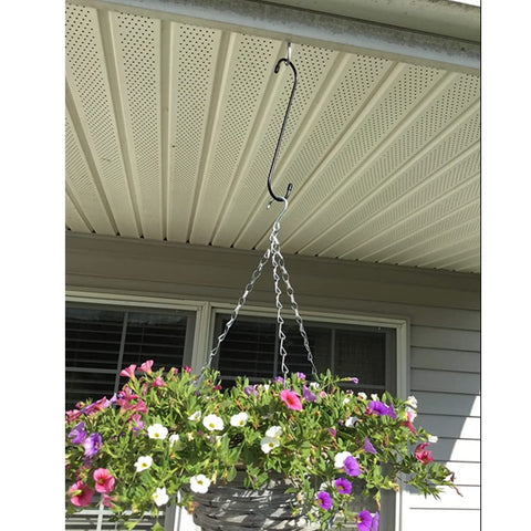 LRUUIDDE long S hook hanging a potted plant on a rack